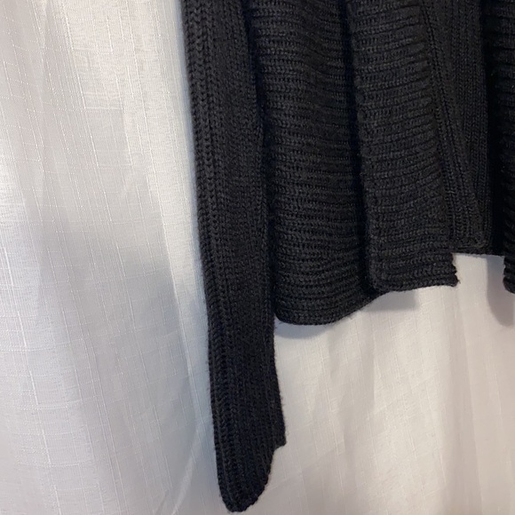 Eileen Fisher 100% Merino Wool Open Front Cardigan Charcoal Gray M - Picture 2 of 7